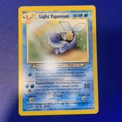 2000s Pokemon light Vaporeon card 52/105 NEO DESTINY non holo Rare - Image 1