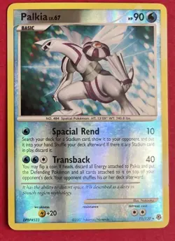 2007 Pokemon tcg Palkia 11/130 Diamond and Pearl Reverse Holo - Image 2