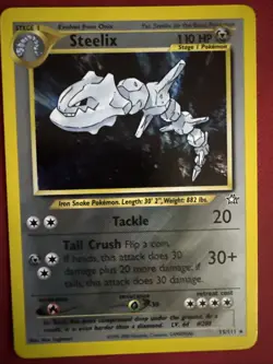 Steelix Pokemon Neo Genesis 15/111 Unlimited Edition Holo Rare - Image 1