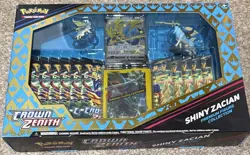 NEW Pokemon TCG Crown Zenith Premium Figure Collection Shiny Zacian 820650851636 - Image 1