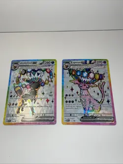 Pokemon TCG Umbreon Ex Espeon Ex Svp 175 176 Promo Pair NM Prismatic Evolution - Image 1