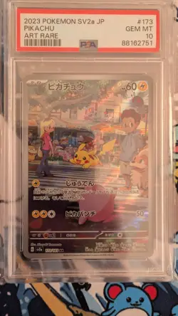 Pokemon Tcg Pikachu 173/165 Sv2a: Pokemon 151 Art Rare Psa Gem Mint 10 - Image 1
