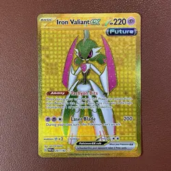 Iron Valiant ex 261/182 (Hyper Rare Gold; NM) - Sv04: Paradox Rfit - Pokemon TCG - Image 1