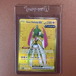 Iron Valiant ex 261/182 (Hyper Rare Gold; NM) - Sv04: Paradox Rfit - Pokemon TCG - Image 2