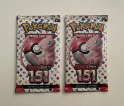 2x Brand New Pokemon 151 English Booster Packs - Image 1