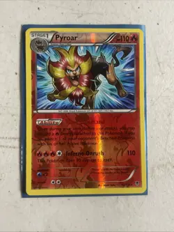 Pokemon TCG - Pyroar - 12/119 XY Phantom Forces -2014 Reverse Holo Rare - - Image 1