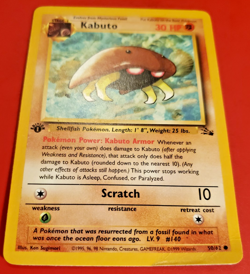 Kabuto - 1st Edition - Fossil 50/62 - HP Condition - Pokemon TCG WOTC 1999 - Image 2