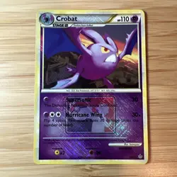 Pokemon - Crobat 14/95 - League Promo Crosshatch Holo - HGSS Unleashed - Image 1