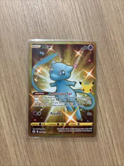Pokemon Celebrations Mew 25th Anniversary Shiny Gold Card 025/025 Secret Rare - Image 1