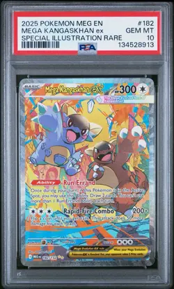 2025 Pokemon Mega Evolution Kangaskhan EX Special Illustration Rare PSA 10 - Image 1