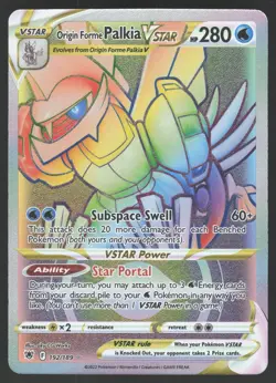 Origin Forme Palkia VSTAR 192/189 Secret Rare Pokemon TCG Astral Radiance NM - Image 1