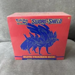 Pokemon Zacian Sword and Shield ETB Elite Trainer Box Factory Sealed - Image 1