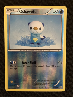 Pokemon Oshawott 28/114 Black and White Reverse EXC/LP - Image 1