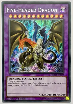 BLHR-EN000 Five-Headed Dragon - Secret Rare 1st Edition Near Mint YuGiOh Card - Image 1