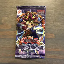 Yu-Gi-Oh! Labyrinth of Nightmare 1st Edition Factory Sealed Booster Pack - Image 1