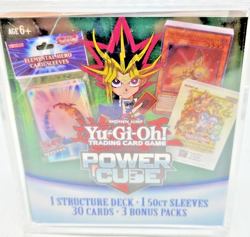 YU-GI-OH,POWER CUBE,30 CARDS, 1-50 CT SHEET, 3 BONUS PACKS, STRUCTURE DECK, (OB5 - Image 1