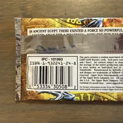 Yu-Gi-Oh! Pharaonic Guardian 1st Edition Factory Sealed Booster Pack - Image 3