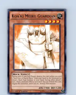 Yu-Gi-Oh TCG Koa'ki Meiru Guardian BP03-EN056 1st Edition Rare Card NM - Image 1