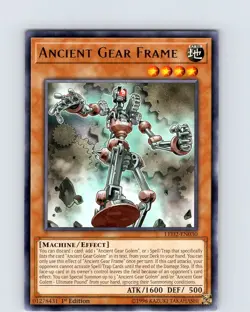 Yu-Gi-Oh TCG Ancient Gear Frame LED2-EN030 1st Edition Regular Rare Card NM - Image 1