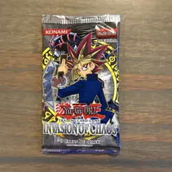 Yu-Gi-Oh! Invasion Of Chaos 1st Edition Factory Sealed Booster Pack - Image 1