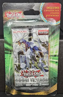 YuGiOh Shining Victories Unlimited Hanging Booster Pack with Bonus Cards - Image 1