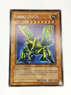 Yu-Gi-Oh! TCG Great Moth MRD-070 Rare LP - Image 1