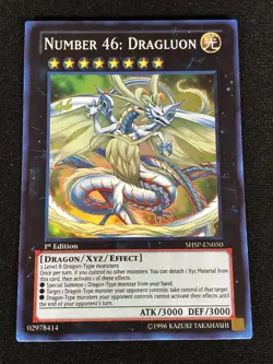 Yugioh Number 46: Dragluon SHSP-EN050 1ST Super (NM) - Image 1