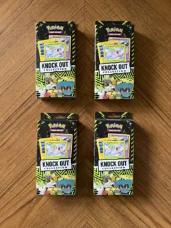 Pokemon Knock Out Collection Trading Card Game X4 Booster Pack - Image 1