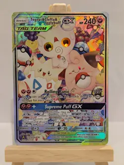 Custom Fan Art Togepi & Cleffa & Igglypuff GX High Quality Custom Card Tag Team - Image 3