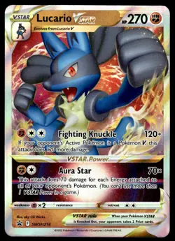 Pokemon TCG SWSH: Sword & Shield Promo Cards #SWSH214 Lucario VSTAR LP - Image 1
