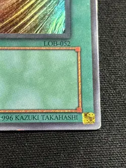 Dark Hole 1st Edition LOB-052 Vintage Super Rare Yu-Gi-Oh Card Moderate Play MP - Image 5