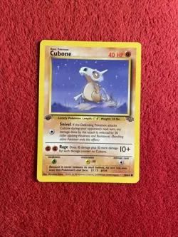 1st Edition Cubone Jungle # 50/64 MINT Pokemon Card 1999 - Image 1