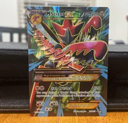 Pokemon TCG XY Breakpoint Ultra Rare M Scizor EX 120/122 Full Art Holo Card - Image 1