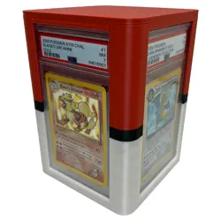 Rotating PSA Card Display Case - Holds 17 Slabs, for Pokemon Graded Cards TCG - Image 1