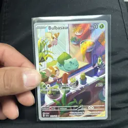 Pokemon TCG Bulbasaur Stellar Crown Illustration Card 143/142 - Image 1