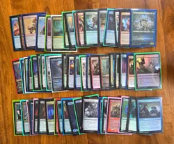 Lot of 50+ Magic: The Gathering Foil MTG Cards Mixed Nonbasic Lands, Foil Etched - Image 1
