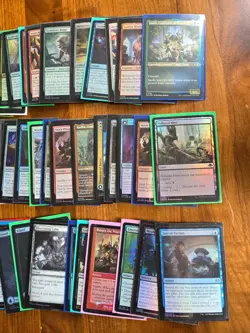 Lot of 50+ Magic: The Gathering Foil MTG Cards Mixed Nonbasic Lands, Foil Etched - Image 2