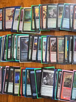 Lot of 50+ Magic: The Gathering Foil MTG Cards Mixed Nonbasic Lands, Foil Etched - Image 3