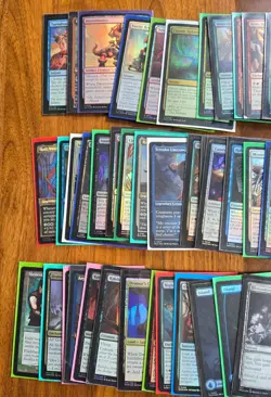 Lot of 50+ Magic: The Gathering Foil MTG Cards Mixed Nonbasic Lands, Foil Etched - Image 4