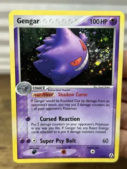 Pokemon TCG Gengar 5/92 Legend Maker Rare Holo Card NM/LP English - SWIRL 🌀 - Image 3