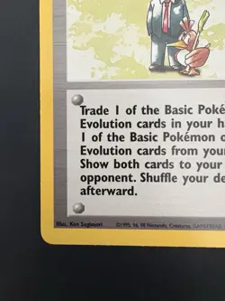 Vintage Pokemon Trader Trainer Card Base Set, Regular Rare Tcg - Image 5