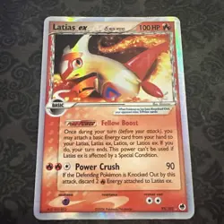 Pokemon TCG Latias EX Dragon Frontiers Holo Rare Card 95/101 Delta Species EX - Image 1