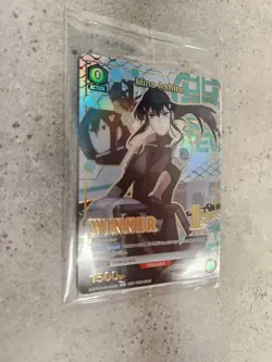 Union Arena TCG Winner Card Mina Ashiro Raised Foil English UEPR/KJ8-1-041 - Image 3