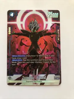 Zamasu Fused, Alternate Art SR Foil NM card Dragon Ball Super Fusion World ccg - Image 1
