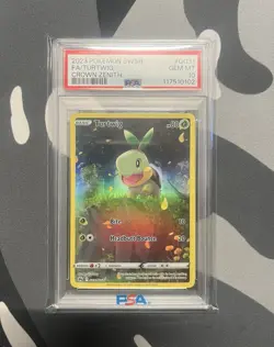 Turtwig GG31/GG70 Crown Zenith Galarian Gallery Holo Card PSA 10 - Image 1