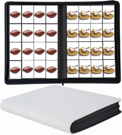 1000+ Pockets Trading Card Binder, 16 Pocket Ringless Side Loading Card Holder - Image 1