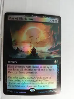 MTG Day of Black Sun 0373 Foil (Extended Art) Avatar TLA NM - Image 1