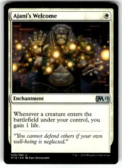 Ajani's Welcome Core Set 2019 Regular MTG - Image 1