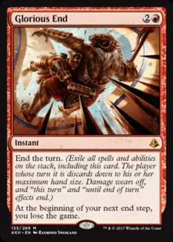 4x MTG Glorious End, Light Play, English Amonkhet - Image 1