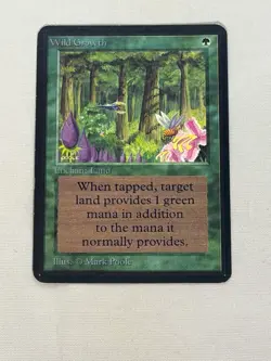 MTG Wild Growth Alpha Magic the Gathering - Image 1